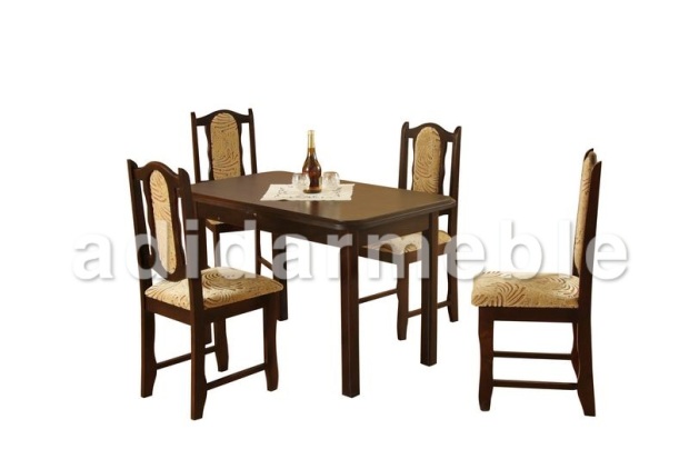 Zestaw do jadalni stół + 4 krzesła, producent meble Rychtal