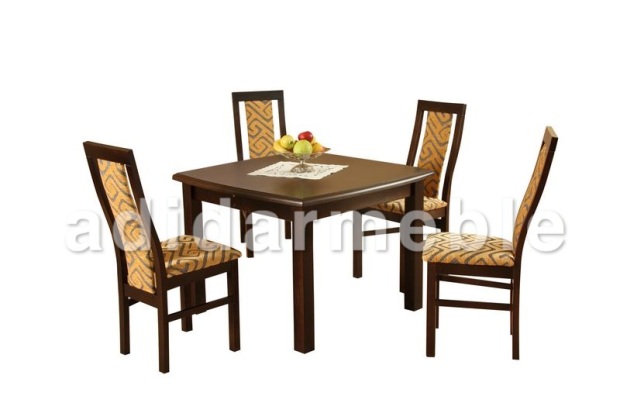 Stół + 4 krzesła, producent meble Rychtal